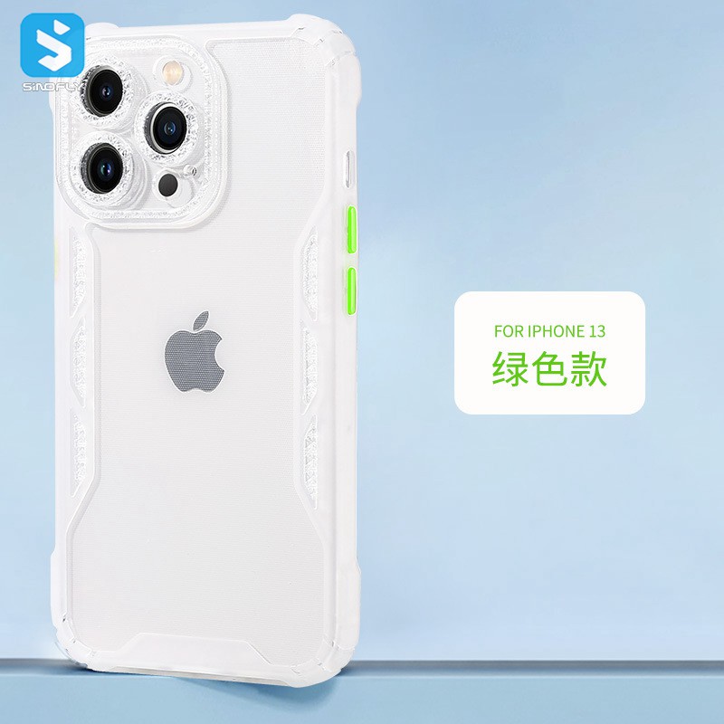 TPU Flash drill transparent anti-drop phone case for Iphone 13 6.1